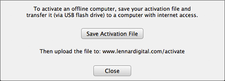 Save Activation File