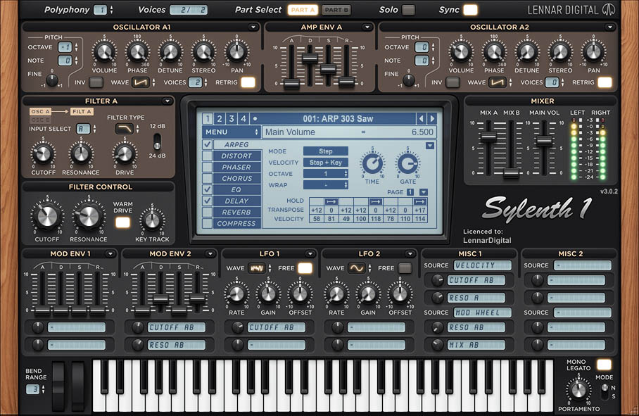 Sylenth1 virtual analog VSTi synthesizer plugin
